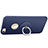 Hard Rigid Plastic Matte Finish Back Cover with Finger Ring Stand for Apple iPhone 6S Blue