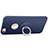 Hard Rigid Plastic Matte Finish Back Cover with Finger Ring Stand for Apple iPhone 6S Plus Blue