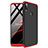 Hard Rigid Plastic Matte Finish Case Back Cover A01 for Huawei Enjoy 9 Plus Red and Black