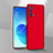 Hard Rigid Plastic Matte Finish Case Back Cover for Oppo Reno6 Pro 5G Red