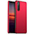 Hard Rigid Plastic Matte Finish Case Back Cover for Sony Xperia 1 III Red