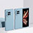 Hard Rigid Plastic Matte Finish Case Back Cover for Vivo X Fold Plus Sky Blue