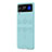 Hard Rigid Plastic Matte Finish Case Back Cover H03 for Samsung Galaxy Z Flip4 5G Sky Blue