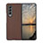 Hard Rigid Plastic Matte Finish Case Back Cover H03 for Samsung Galaxy Z Fold3 5G Brown