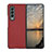 Hard Rigid Plastic Matte Finish Case Back Cover H03 for Samsung Galaxy Z Fold3 5G Red