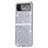Hard Rigid Plastic Matte Finish Case Back Cover L02 for Samsung Galaxy Z Flip4 5G Silver