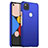 Hard Rigid Plastic Matte Finish Case Back Cover M01 for Google Pixel 4a Blue