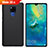 Hard Rigid Plastic Matte Finish Case Back Cover M01 for Huawei Mate 20 X 5G Black