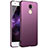 Hard Rigid Plastic Matte Finish Case Back Cover M01 for Huawei Y7 Prime Purple