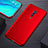 Hard Rigid Plastic Matte Finish Case Back Cover M01 for Oppo Reno 10X Zoom Red