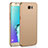 Hard Rigid Plastic Matte Finish Case Back Cover M03 for Samsung Galaxy S6 Edge SM-G925 Gold