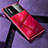 Hard Rigid Plastic Matte Finish Case Back Cover P01 for Oppo Find X2 Neo Red