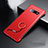 Hard Rigid Plastic Matte Finish Case Back Cover P01 for Samsung Galaxy S10 Plus Red