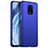 Hard Rigid Plastic Matte Finish Case Back Cover P01 for Xiaomi Redmi Note 9 Pro Max Blue