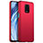 Hard Rigid Plastic Matte Finish Case Back Cover P01 for Xiaomi Redmi Note 9S Red