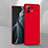 Hard Rigid Plastic Matte Finish Case Back Cover P03 for Xiaomi Mi 11 Lite 5G NE Red