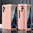 Hard Rigid Plastic Matte Finish Case Back Cover R01 for Oppo Find N 5G Pink