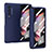 Hard Rigid Plastic Matte Finish Case Back Cover R02 for Samsung Galaxy Z Fold4 5G Blue