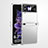 Hard Rigid Plastic Matte Finish Case Back Cover R06 for Samsung Galaxy Z Flip4 5G Clear