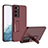 Hard Rigid Plastic Matte Finish Case Back Cover with Stand AC1 for Samsung Galaxy S22 5G