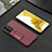 Hard Rigid Plastic Matte Finish Case Back Cover with Stand AC1 for Samsung Galaxy S22 5G