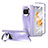 Hard Rigid Plastic Matte Finish Case Back Cover with Stand ZL1 for Huawei Mate X3 Purple