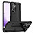 Hard Rigid Plastic Matte Finish Case Back Cover with Stand ZL1 for Samsung Galaxy S23 Plus 5G Black