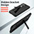 Hard Rigid Plastic Matte Finish Case Back Cover with Stand ZL1 for Samsung Galaxy S24 Ultra 5G