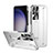 Hard Rigid Plastic Matte Finish Case Back Cover with Stand ZL2 for Samsung Galaxy S23 Ultra 5G