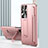 Hard Rigid Plastic Matte Finish Case Back Cover with Stand ZL3 for Samsung Galaxy S24 Ultra 5G