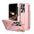 Hard Rigid Plastic Matte Finish Case Back Cover with Stand ZL3 for Samsung Galaxy S24 Ultra 5G