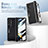 Hard Rigid Plastic Matte Finish Case Back Cover with Stand ZL5 for Samsung Galaxy Z Fold5 5G