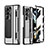 Hard Rigid Plastic Matte Finish Case Back Cover with Stand ZL6 for Samsung Galaxy Z Fold5 5G