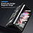 Hard Rigid Plastic Matte Finish Case Back Cover with Stand ZL8 for Samsung Galaxy Z Fold5 5G