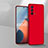 Hard Rigid Plastic Matte Finish Case Back Cover YK1 for Vivo iQOO Z5 5G Red