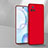Hard Rigid Plastic Matte Finish Case Back Cover YK3 for Vivo iQOO U3 5G Red