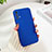 Hard Rigid Plastic Matte Finish Case Back Cover YK7 for Oppo K9 5G Blue