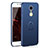 Hard Rigid Plastic Matte Finish Case Cover with Finger Ring Stand A01 for Huawei Enjoy 6 Blue
