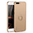 Hard Rigid Plastic Matte Finish Case Cover with Finger Ring Stand A01 for Huawei Honor 6 Plus Gold