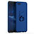 Hard Rigid Plastic Matte Finish Case Cover with Finger Ring Stand A01 for Huawei Honor V10 Blue