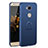 Hard Rigid Plastic Matte Finish Case Cover with Finger Ring Stand A01 for Huawei Honor X5 Blue