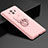 Hard Rigid Plastic Matte Finish Case Cover with Finger Ring Stand A01 for Huawei Mate 10