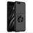 Hard Rigid Plastic Matte Finish Case Cover with Finger Ring Stand A01 for Xiaomi Mi 6 Black