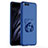 Hard Rigid Plastic Matte Finish Case Cover with Finger Ring Stand A01 for Xiaomi Mi 6 Blue