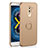 Hard Rigid Plastic Matte Finish Case Cover with Finger Ring Stand A02 for Huawei Mate 9 Lite Gold