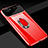 Hard Rigid Plastic Matte Finish Case Cover with Magnetic Finger Ring Stand A01 for Oppo AX5