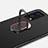 Hard Rigid Plastic Matte Finish Case Cover with Magnetic Finger Ring Stand A01 for Realme V15 5G