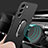 Hard Rigid Plastic Matte Finish Case Cover with Magnetic Finger Ring Stand A01 for Samsung Galaxy S21 Plus 5G