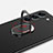 Hard Rigid Plastic Matte Finish Case Cover with Magnetic Finger Ring Stand A01 for Samsung Galaxy S24 Plus 5G