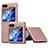 Hard Rigid Plastic Matte Finish Case Cover with Magnetic Finger Ring Stand AN1 for Samsung Galaxy Z Flip5 5G Rose Gold